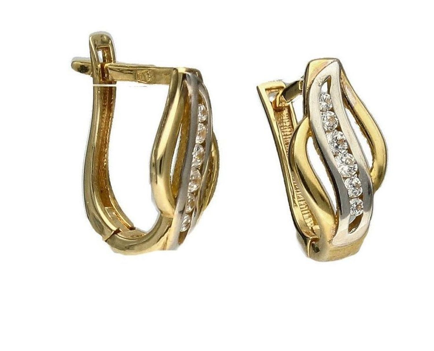 zlote-kolczyki-angielskie-zapiecie-proba-333-z-cyrkoniaZłote kolczyki angielskie zapięcie próba 333 z cyrkonią KL 7435 333. Kolczyki złote w Sklepie z Biżuterią zegarki-diament.p.jpg